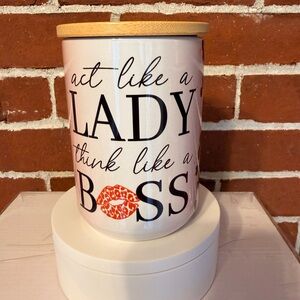 Leopard Print Coffee Mug with Lid